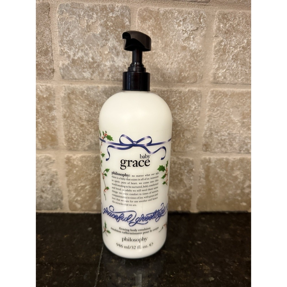 New Sealed Philosophy Baby Grace Firming Body Emulsion 32 oz NEW With Pump